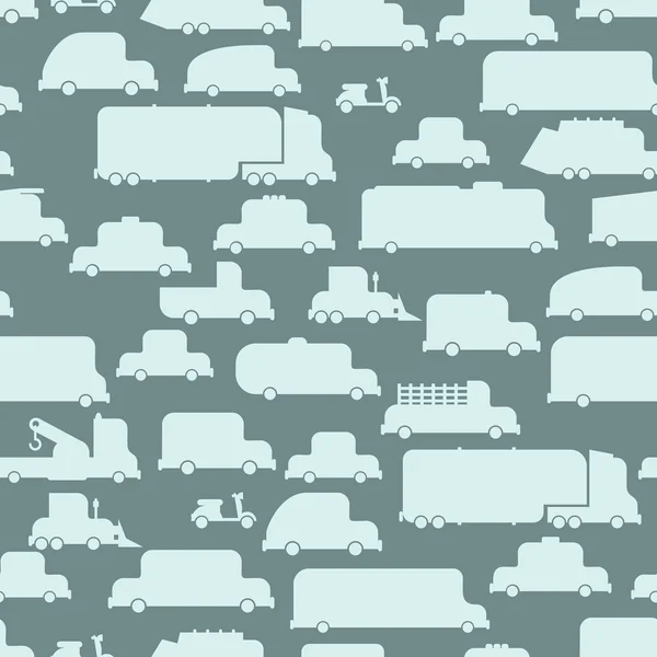 Road transport seamless   background. Repeating pattern car. Or — Stock Vector
